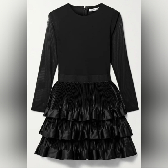 ALICE + OLIVIA CHARA TIERED RUFFLE MINI DRESSSIZE 2 $465 - Picture 14 of 16